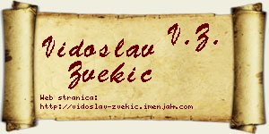 Vidoslav Zvekić vizit kartica